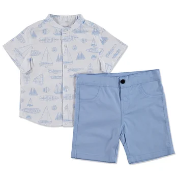 

ebebek Miniland Ship Printed Cotton Short Sleeve Shirt - Pants 2 pcs Set
