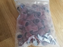 XCAN-Juego de tambor de lijado #80 #100 #120, grano con mandril de lijado de 6,35mm y 12,7mm para herramientas rotativas Dremel, bandas de lijado