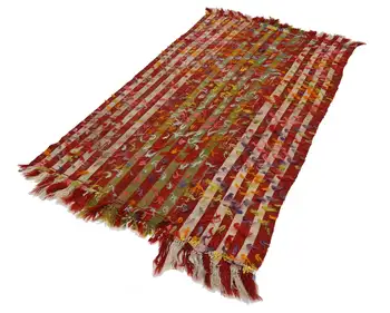 

133x255 Cm Red Handmade Oriental Rug Rug-4x8 Ft