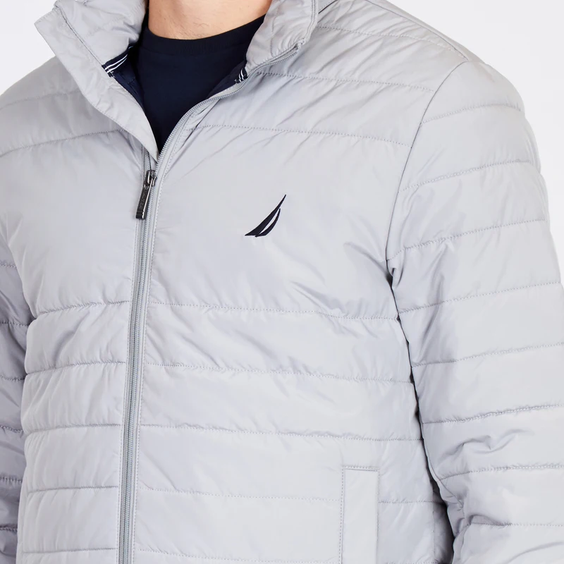 Nautica-бомбер серого цвета metallic-J83202_0BQ