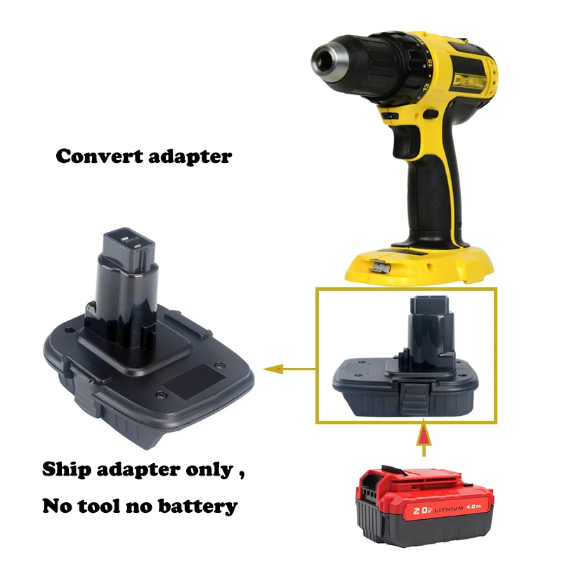 Battery adapter for porter cable 18V battery convert for dewalt 18V XRP 18V old tool use DCA1820 DC9096 DC9180