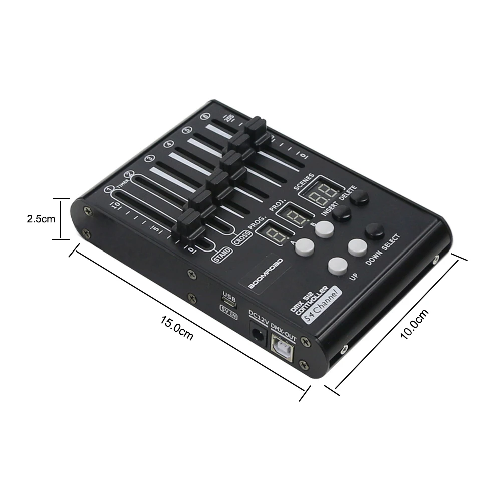Mini Stage Lighting Effect DJ Controller Disco Light Dmx Controller Led Stage Light 54ch DJ Console Powered By Power Bank disco light led stage light dmx controller