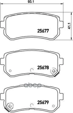 Колодки Тормозные Hyundai Creta 16- Задние Brembo P30068 Brembo арт. P30068