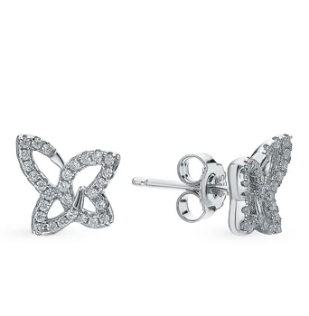 

Silver earrings with cubic zirconia sunlight sample 925