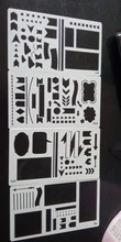 20 piezas Plantilla de viñetas para diario, juego de Planificador de plástico, plantilla de dibujo de bricolaje, decoración de diario, envío directo