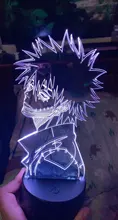 Led-Light 3d-Lamp Bedroom Decor Gift Manga Acrylic Academia Cool Dabi Anime Colorful