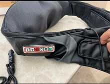 Masajeador eléctrico Shiatsu con forma de U para espalda, cuello, hombros, cuerpo, infrarrojos, calentador, 4D, para coche/casa