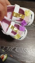 Zapatos de unicornio con flores para niñas pequeñas, calzado de piel sintética con suela blanda para cuna, primavera y otoño, de 0 a 18M, novedad de 2019