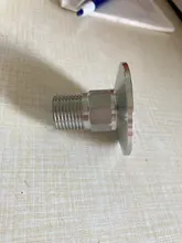 Stainless-Steel-304 Tri-Clamp Sanitary 1-1/2-Pipe-Fitting Ferrule Threaded Hexagon Male