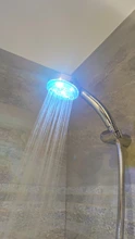 Cabezal de ducha con cambio de Color, luz Led brillante, automático, cambio de 7 colores, ahorro de agua, decoración de baño de ducha
