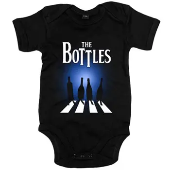 

Baby bodysuit The Bottles cartoon funny The Beatles