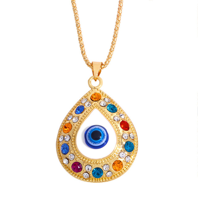 Turkish Evil Eye Pendant Choker Necklace Lucky Blue Evil Eyes Clavicle Chain Necklace Party Jewelry For Women Girls Gift