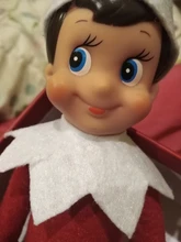 Elf libro regalo de Navidad juguetes rojo niño niña en rojo muñecos de peluche de juguete muñeca de Navidad para juguete de niños