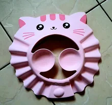 Gorro de ducha ajustable para bebé, gorro de lavado de pelo para recién nacido, protección para las orejas, protector para champú para niños
