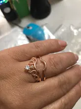 Anillo de boda en oro rosa con 100 idiomas, proyección I Love You, corona Separable, memoria de amor romántico, regalo de joyería