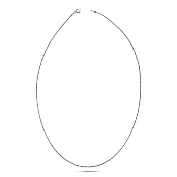 

Angemiel 925 Silver 30 Micron Oxidized Spike Chain Necklace-70cm