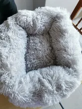 Cat-Mat Pet-Beds Square Large Super-Soft Pets Plush Solid-Color Little-Medium Warm Long