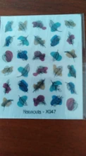 Sticker Flower Diy-Slider Water-Nail-Decal Watermark Green Spring Summer Simple And 1pc