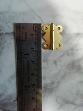 NAIERDI-Mini bisagras de mariposa para puerta, oro, plata, bronce gabinete, cajón, joyería, decoración, bisagra para muebles, 10 Uds.