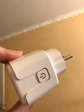 Enchufe WiFi de enchufe inteligente para la UE, 16A, Monitor de potencia, función de sincronización, Control por aplicación Tuya SmartLife, funciona con el asistente de Google Alexa, 100-240V