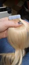 Cinta BHF en extensiones de cabello humano, cinta recta n. ° 613, extensiones de cabello 20 piezas Remy