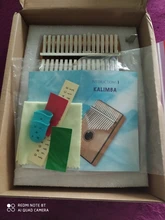 Bag Book Tune-Hammer Gecko Kalimba Thumb Instruction Koa Musical-Gift Aiersi 17-Keys