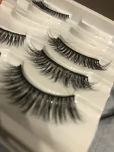 Pestañas postizas suaves 3D, pestañas largas y gruesas finas tupidas, hechas a mano, suaves, maquillaje para pestañas, herramientas de extensión, 5 pares