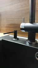 Sink Soap-Dispenser Pump Detergent Liquid Stainless-Steel Kitchen Black Solid Large-Capacity