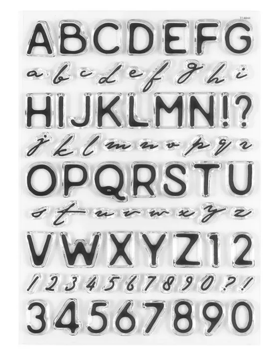 English Clear Stamp for Scrapbooking Transparent Silicone Rubber DIY Photo Album Decor 491 clear stamps clear rubber stamps