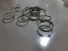 10 unids/set moda minimalista Punk Midi redondo anillo de conjunto para mujer Bohemia Vintage Metal dedo nudillo anillos de joyería