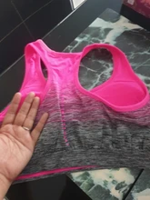 VEQKING-Sujetador deportivo, top deportivo con relleno, secado rápido, sin costuras, para yoga, correr o fitness