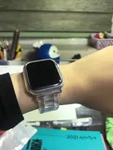 Bracelet Watchband-Accessories Apple Watch Newest-Strap Transparent 40mm 44mm 38mm 42mm