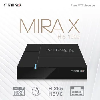 

Amiko Mira X HiS-1000 Linux IPTV/OTT Set Top Box Full HD H.265 (blank without subscription)