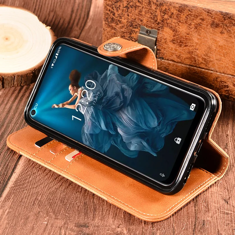 Чехол-Кошелек на oukitel c17 pro, откидной Чехол из искусственной кожи, противоударный Магнитный чехол для телефона oukitel c17 pro, корпус