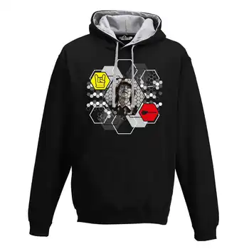 

Hood Sweatshirt Two-Color Pop Rock Superstar Legend Electric Guitar Symbol Little Devil S