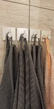 Towel-Hooks Adhesive Wall-Hanger Family-Robe Aluminum-Alloy Bag Hats-Bag