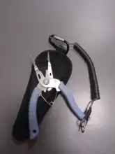 LINNHUE de acero inoxidable pinza de pesca multifunción cortador de cables, Extractor de ganchos de pesca agarre Alicates con anillas abiertas pesca