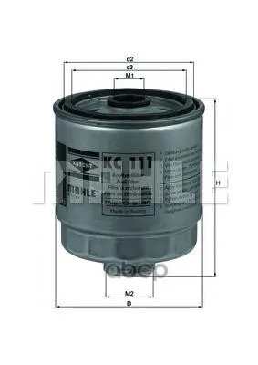 Фильтр Топливный Hyundai: Accent 02-, Accent Седан 02-, Getz 03-, Matrix 01- Mahle/Knecht арт. KC111