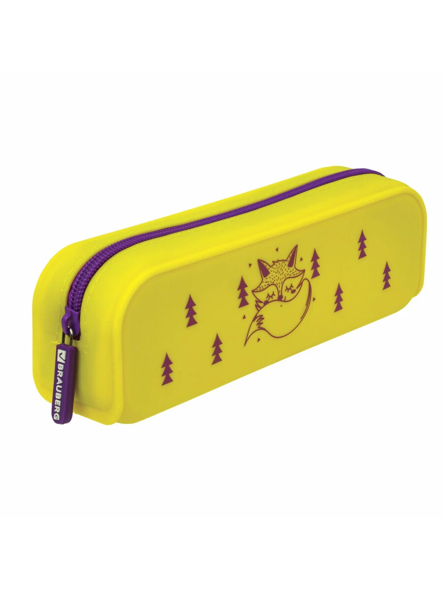 Estuche para cosméticos brauberg Fox, 1 de silicona cm|Estuches escolares| - AliExpress