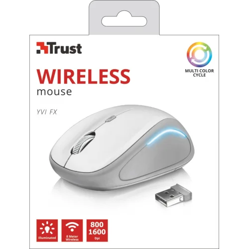 Мышь Trust Yvi FX- white