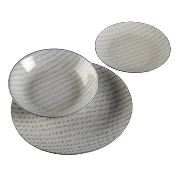 

Dinnerware Set Chains Porcelain (18 Pieces)