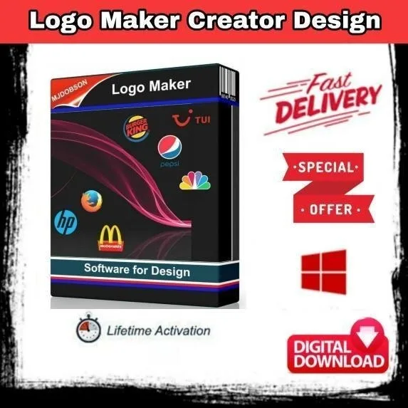 Creador de diseño de logotipo profesional, WINDOWS 7, 8, 10, descarga de SOFTWARE