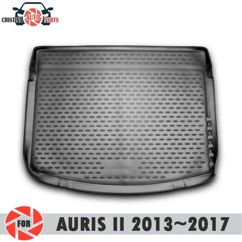 Коврик для багажника для Toyota Auris II 2013~ Коврик для пола багажника нескользящий полиуретановый грязезащитный багажник для стайлинга автомобилей