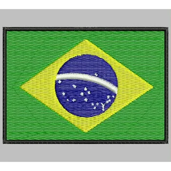 

Bandera BRASIL para mascarilla parche bordado Iron patch toppa ricamata gestickter patch patch brode