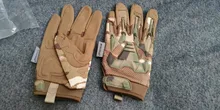 Guantes tácticos de camuflaje para ciclismo, bici moto manopla trabajo militar para entrenamiento, deportes del ejército, escalada, Paintball, tiro, caza, guantes con dedos completos accesorios hombre equipamento mujer
