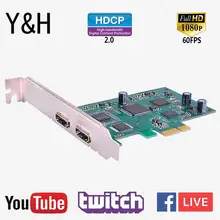 5 шт. Y& H PCIE видео игра захвата карты для живого потокового ezcap294