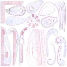 

Multifunction Patchwork Ruler Plastic French Curve Sewing Ruler Measure Tailor Ruler Making Clothing Bend Ruler Tools