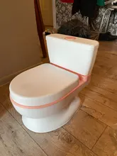 Orinal portátil para bebé, orinal de entrenamiento, asiento de inodoro, urinario, cómodo, con respaldo, dibujos animados
