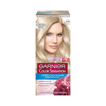 

Persistent cream paint Garnier color sensation for hair 101 silver blonde
