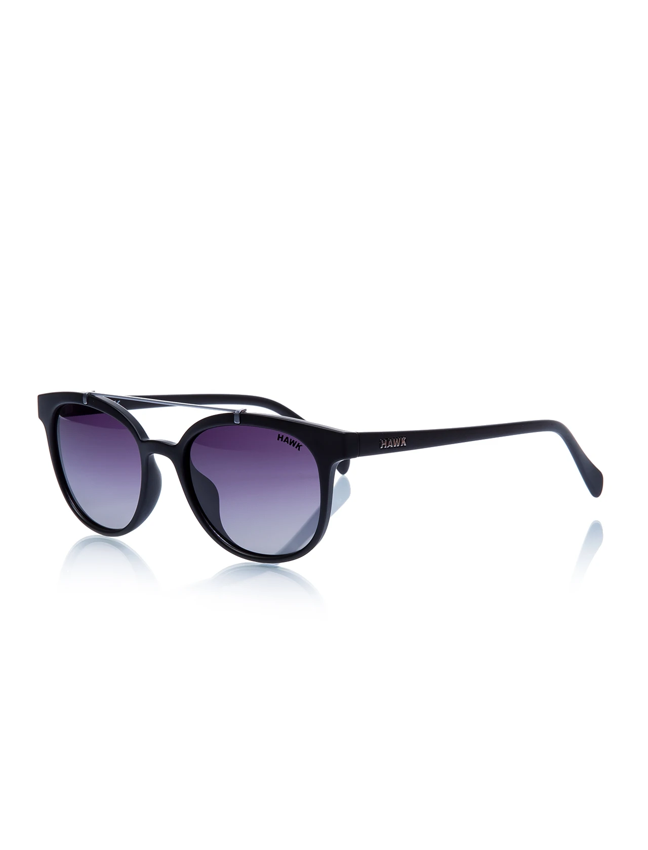 

Unisex sunglasses hw 1400 01 bone black organic square aval 51-18-142 hawk